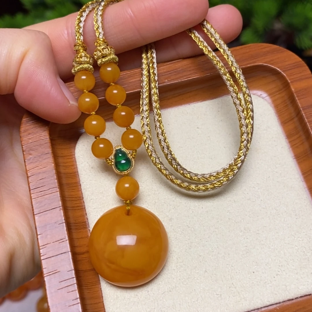 【闪购商品】蜜蜡颈饰未镶嵌项链