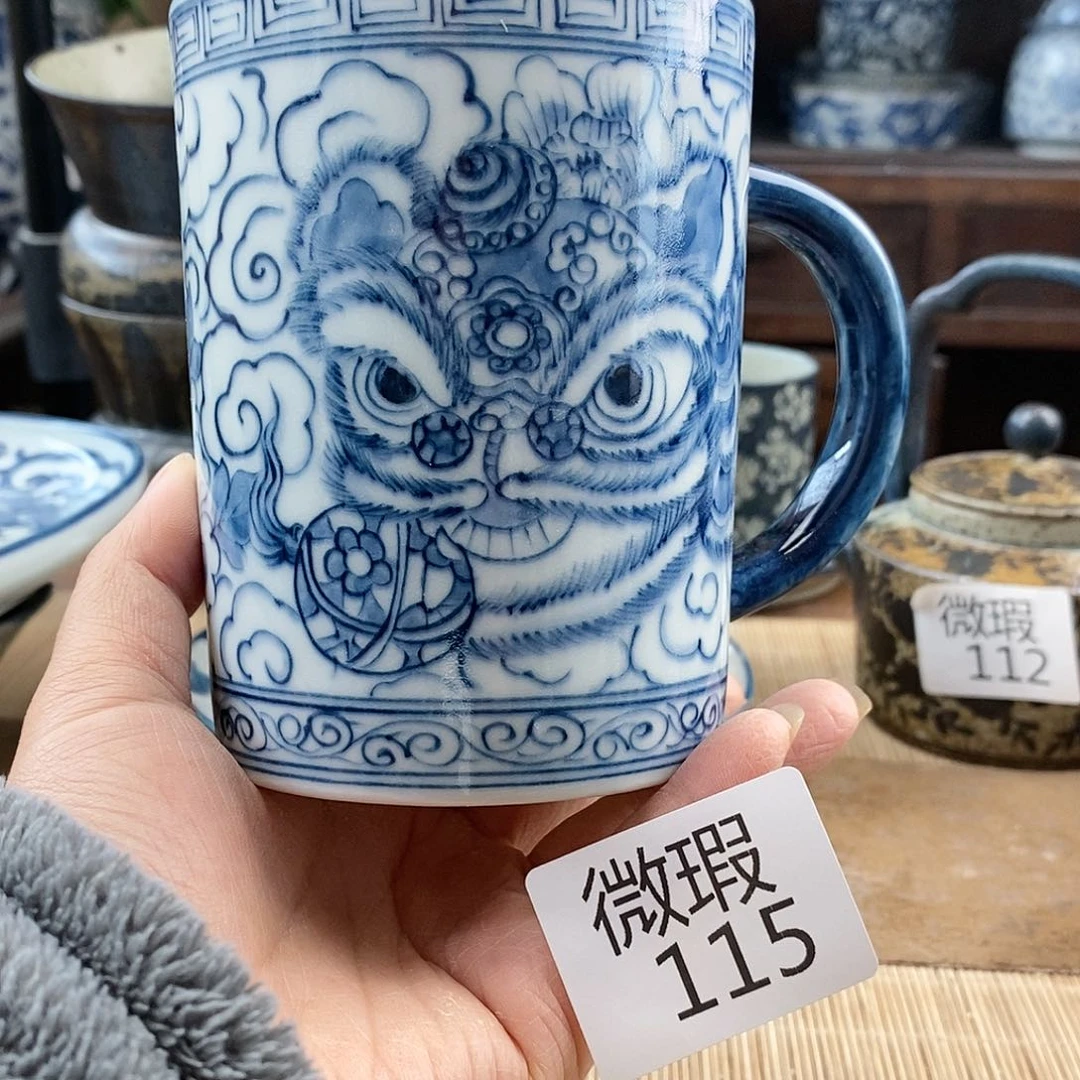 黄****记手工手绘青花陶瓷