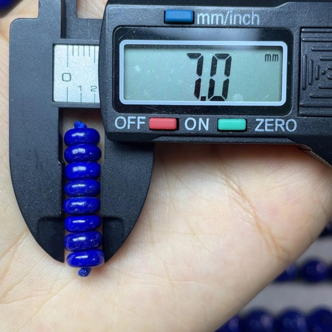 青金石未镶嵌7mm隔片配饰