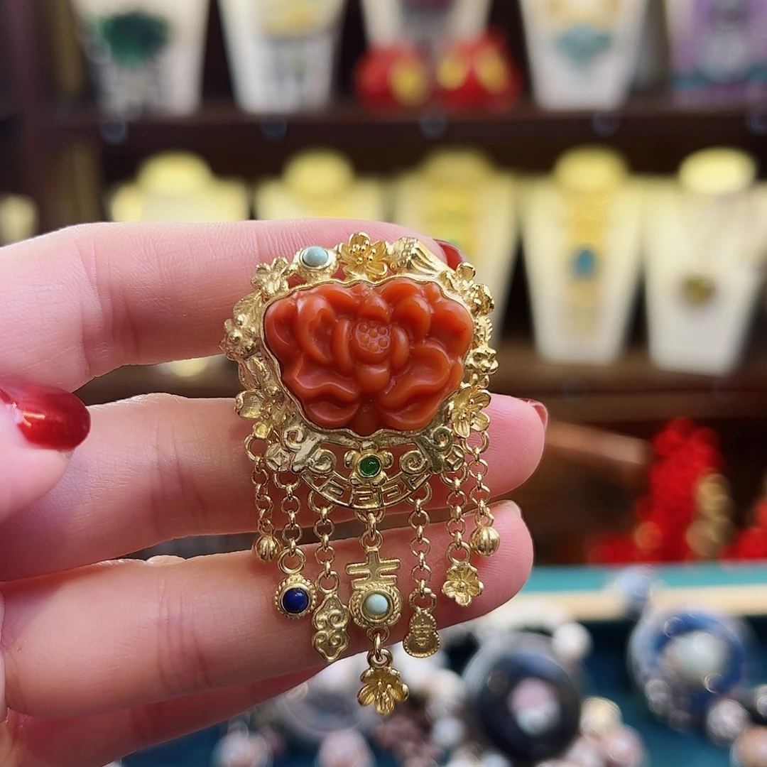 玛瑙/玉髓戒指银S925镶嵌戒指