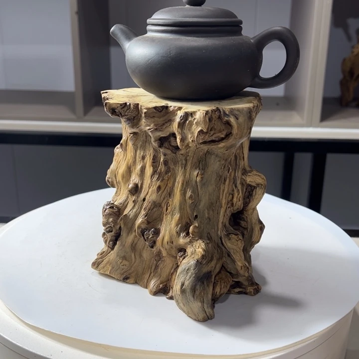 木石榴木榴疤镂空底座