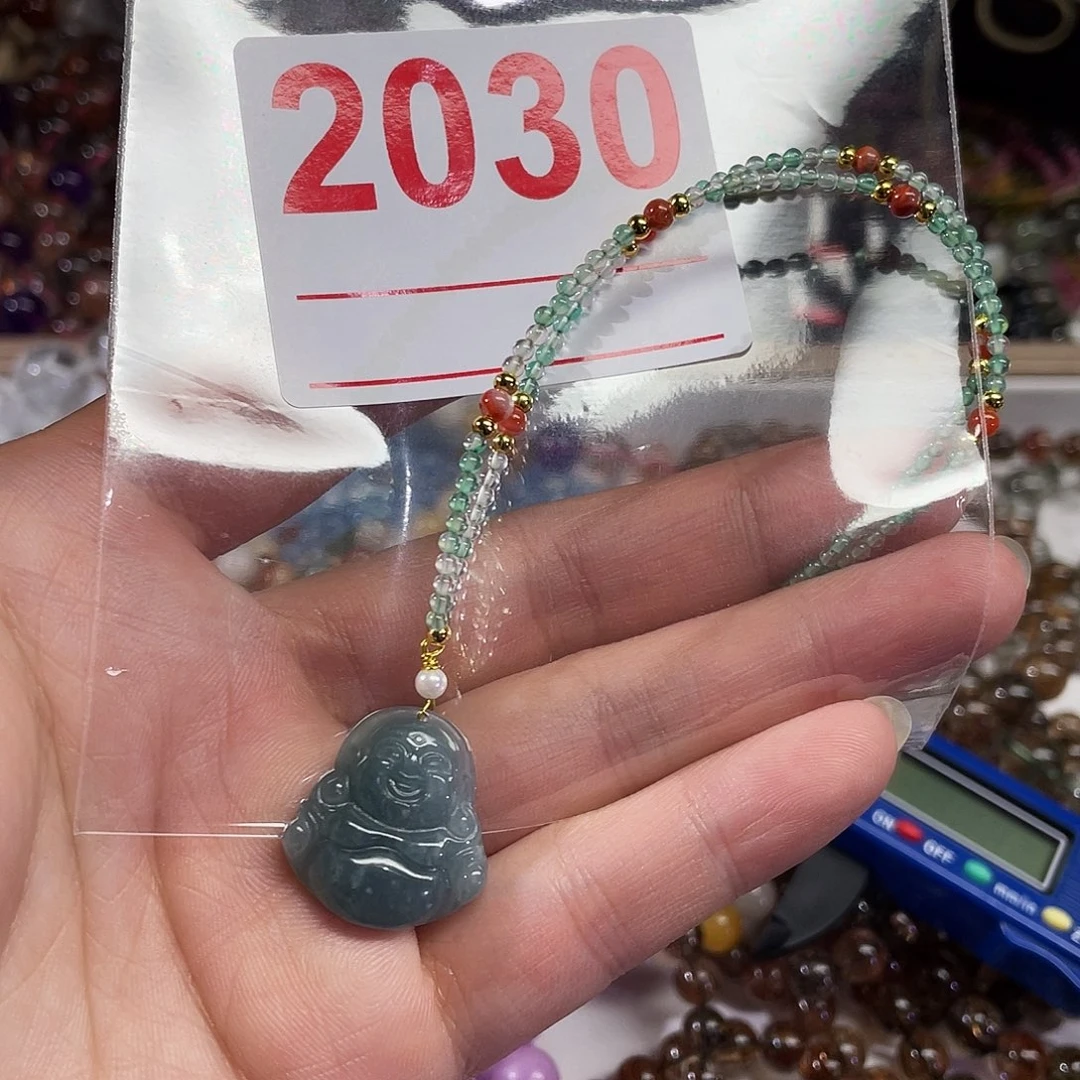 手链水晶未镶嵌翡翠佛公项链