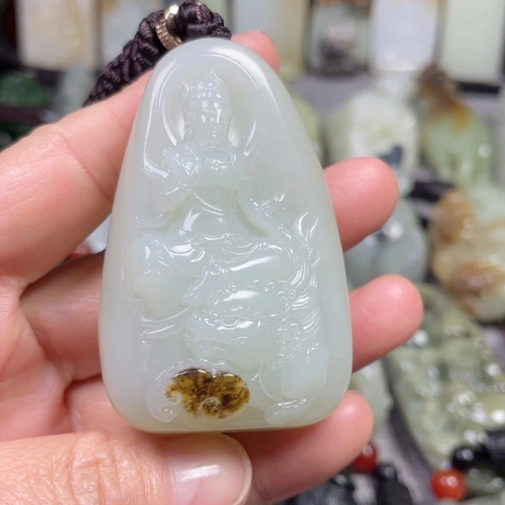 和田玉未镶嵌挂件