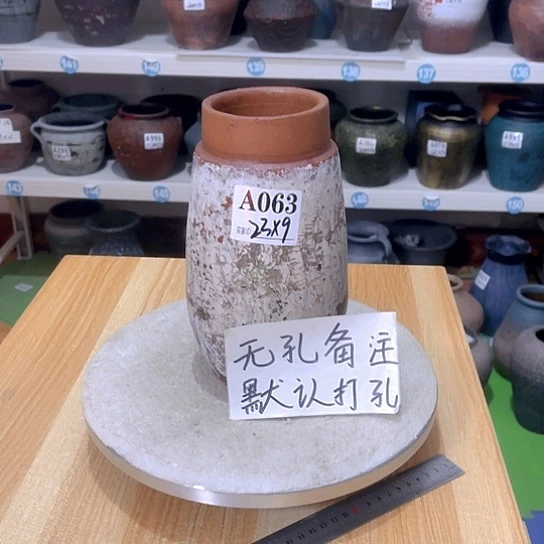 红陶手工制作工艺花盆