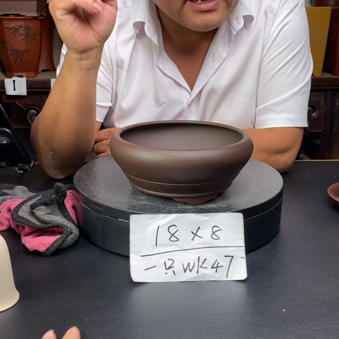 紫砂花盆货号一只WP47