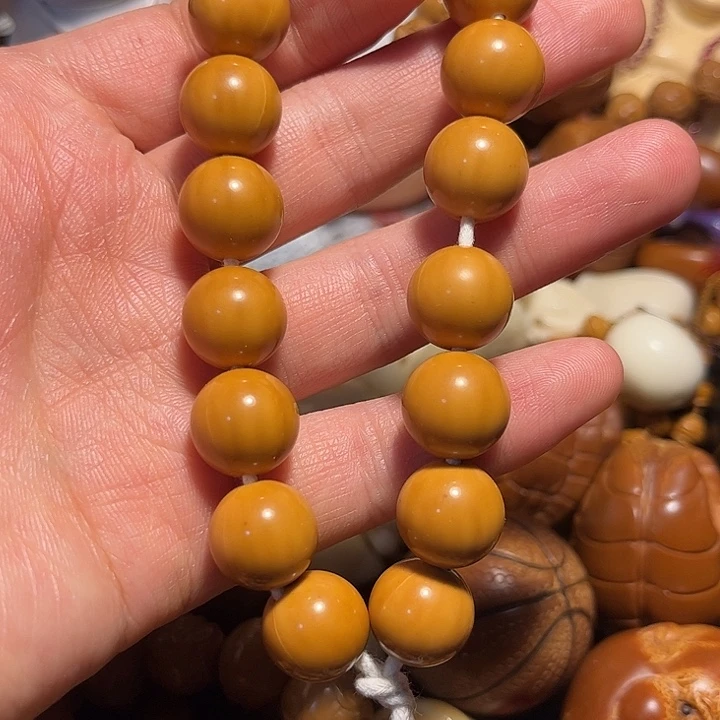 橄榄核手串/手链猴头正圆微瑕