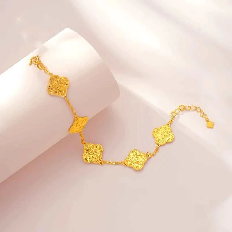 【专享】五花四叶草手链碎碎冰碎碎双面佩戴女