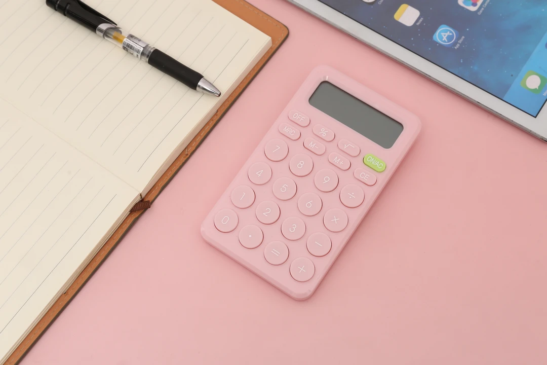 马卡龙色可爱高颜值计算器学生考试办公专用便携式