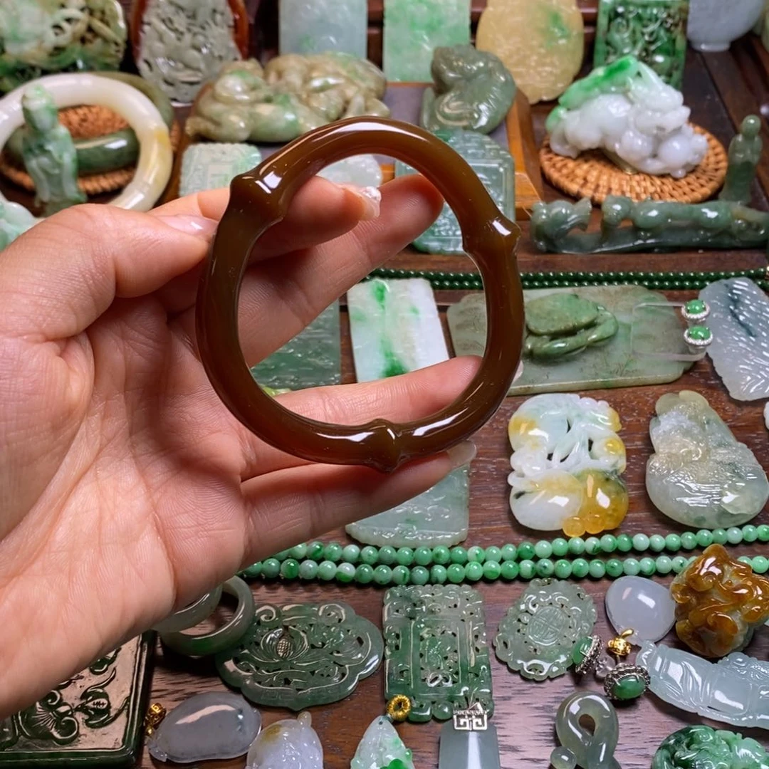 玛瑙/玉髓手镯未镶嵌枫**家