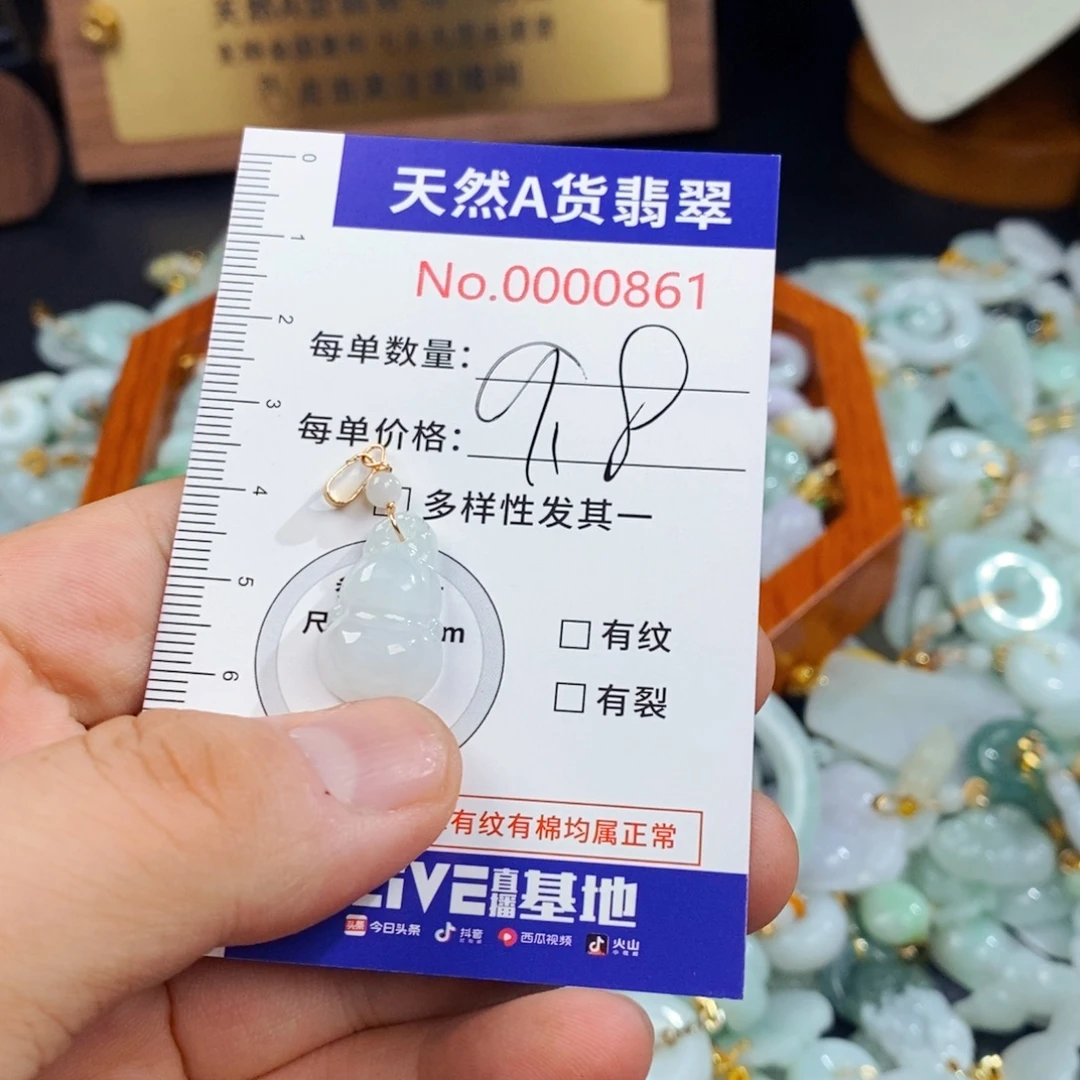 翡翠未镶嵌颈饰861