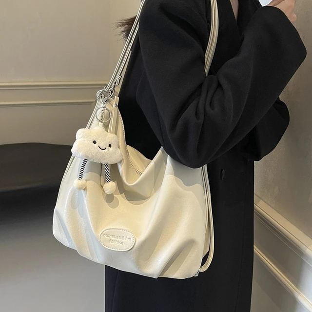 【双肩单肩两用包】休闲软面大容量包包2025新款通勤包百搭单肩包