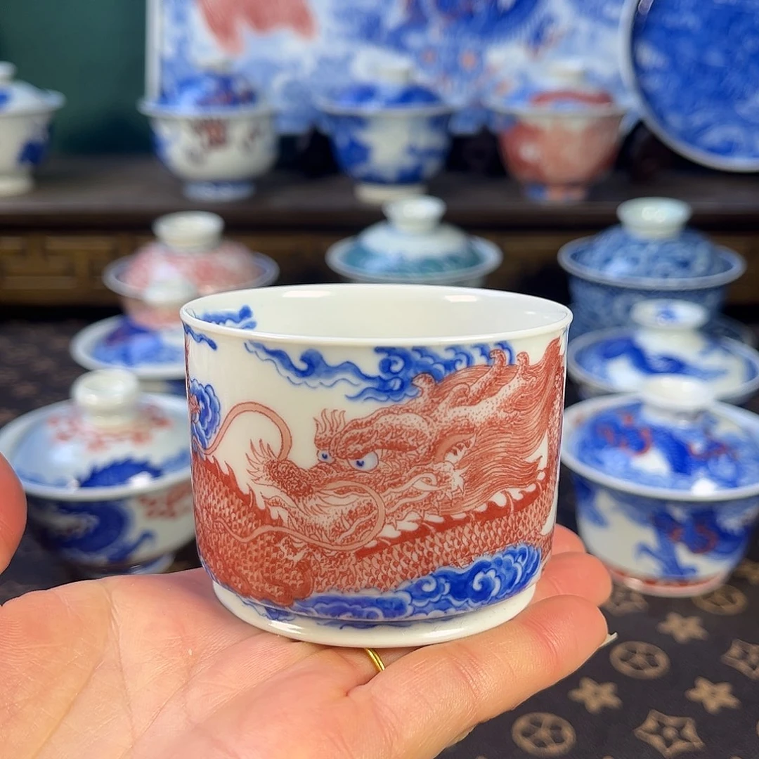 瓷片景德镇市自成堂手工手绘