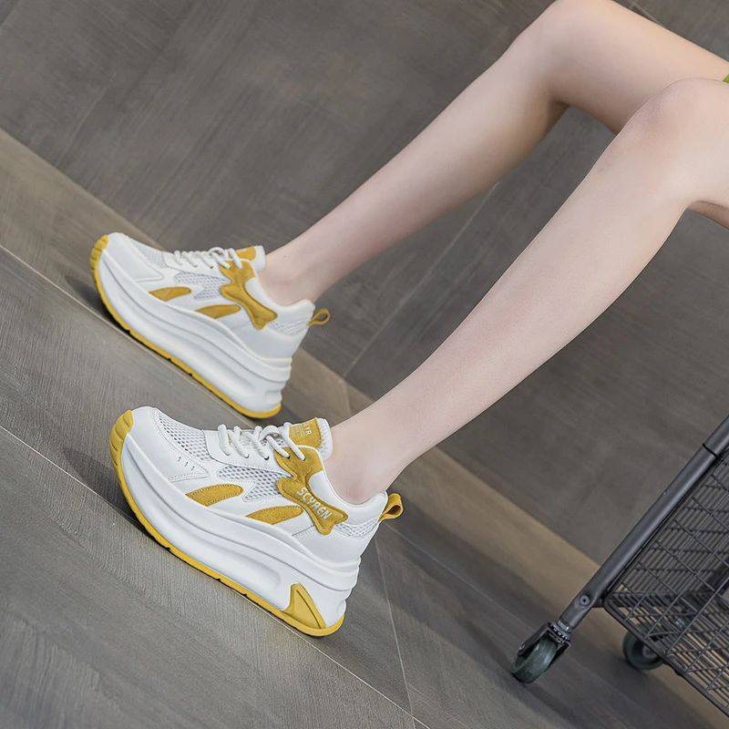 厚底增高阿甘鞋2025新款爆款小白鞋休闲时尚百搭透气运动女鞋子