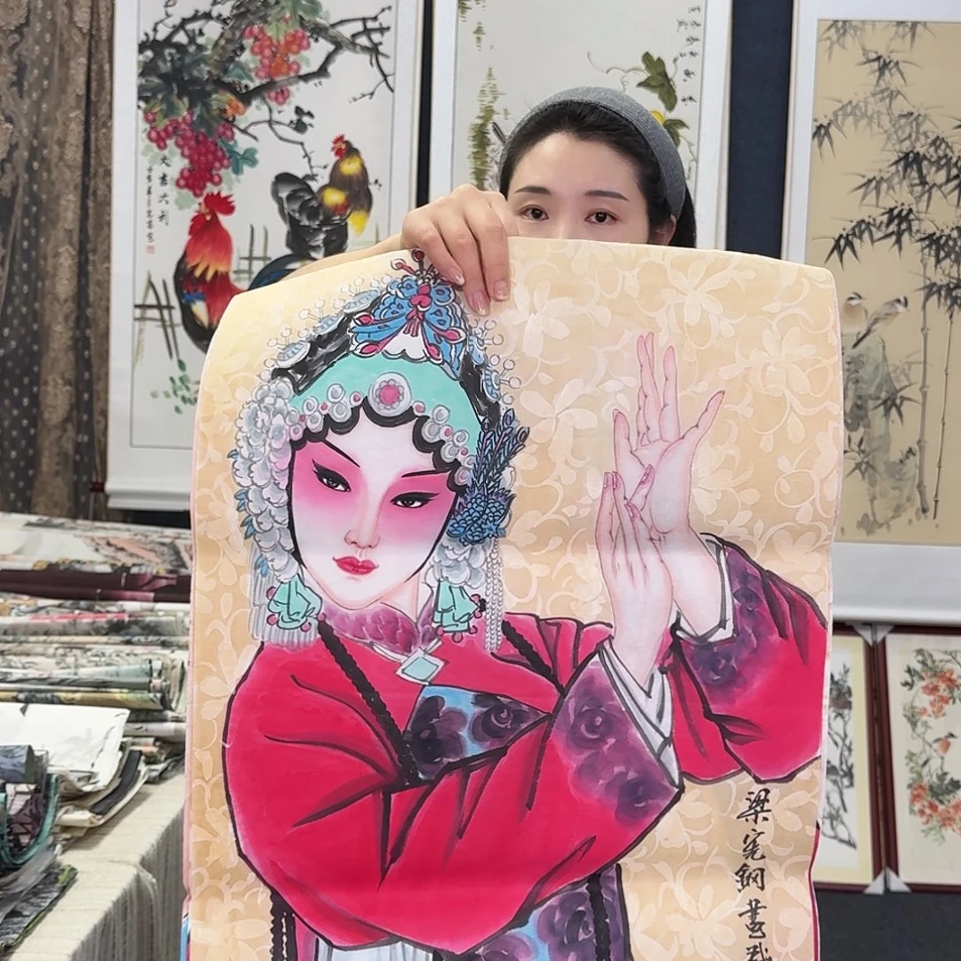 纯手绘国画作品好看