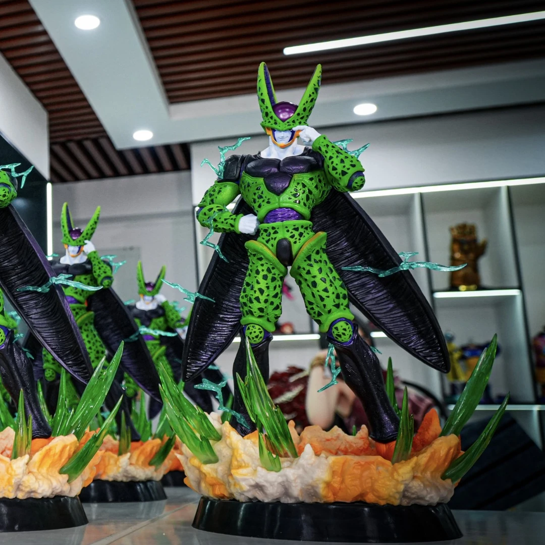 破圈闪电沙鲁 完全体 站姿 七龙珠摆件 桌面雕像 盒装手办摆件