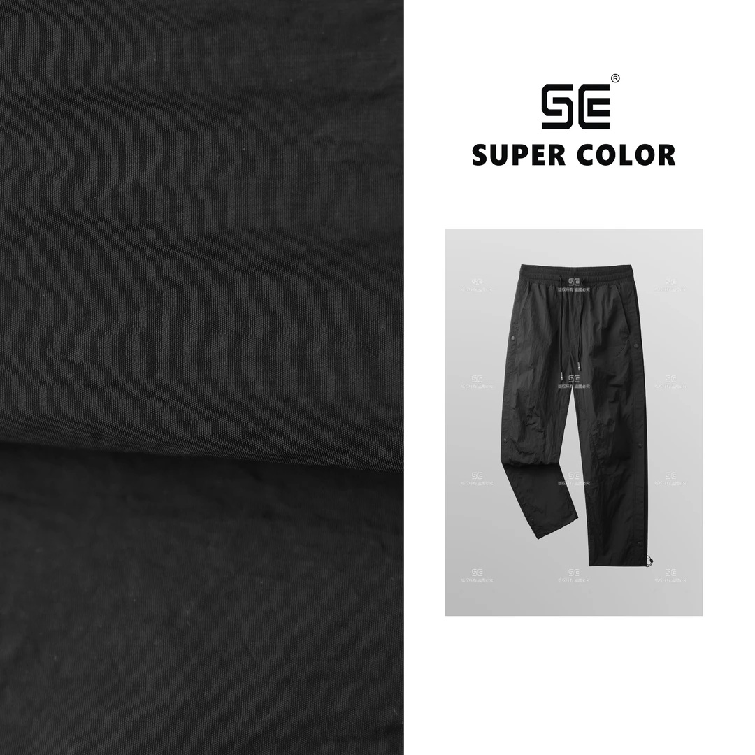supercolor【黑武士清凉卫裤】25ss//春夏季新款潮流休闲排扣卫裤 H