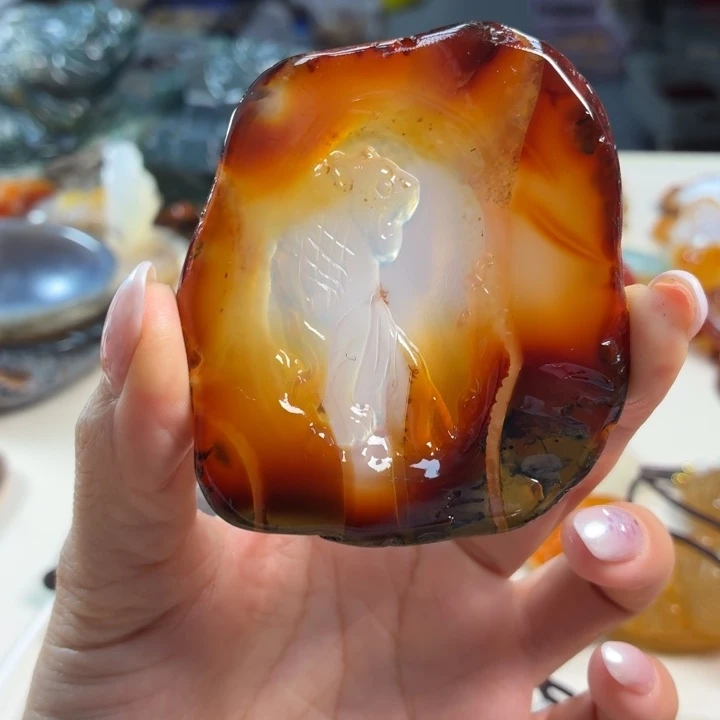 玛瑙/玉髓吊坠(不含链)未镶嵌