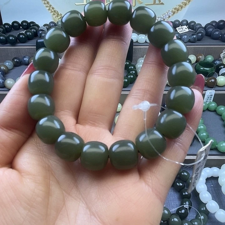 和田玉未镶嵌手链