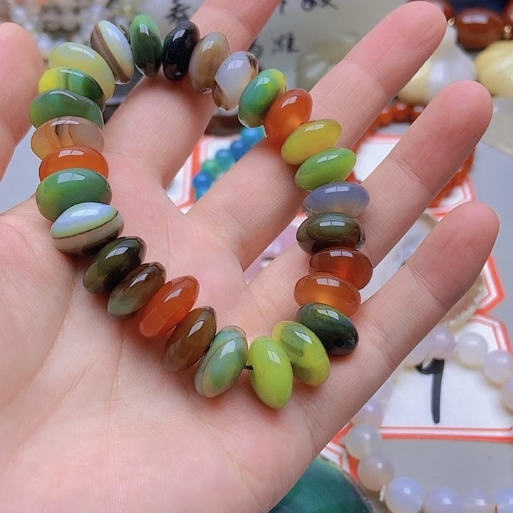 【闪购商品】未镶嵌玛瑙/玉髓珠宝半成品米****五