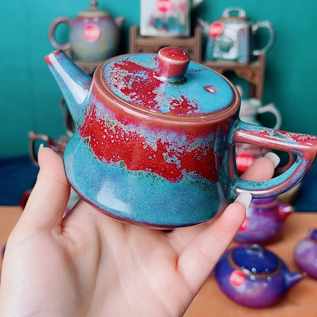 驻***光钧瓷艺术作品壶茶