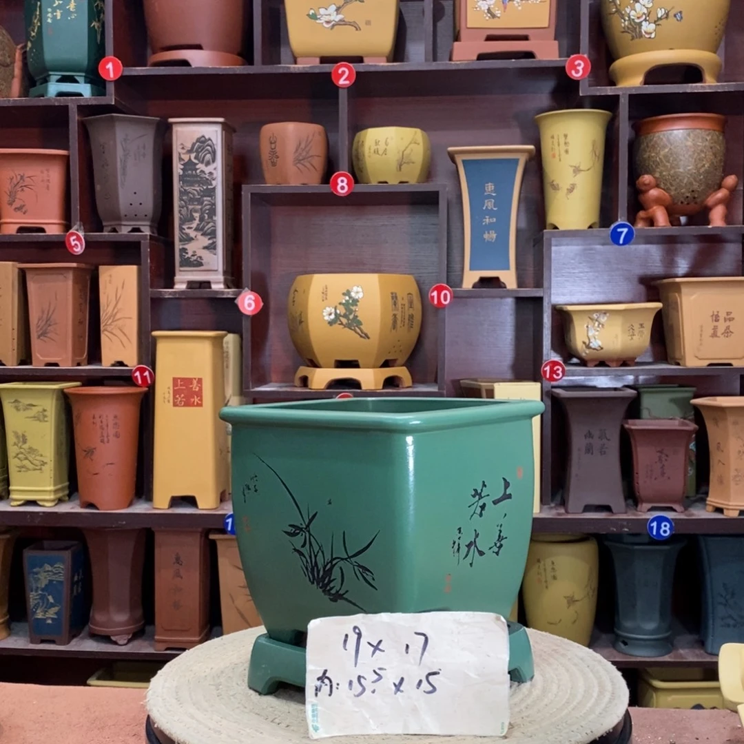 紫砂艺术紫砂花盆