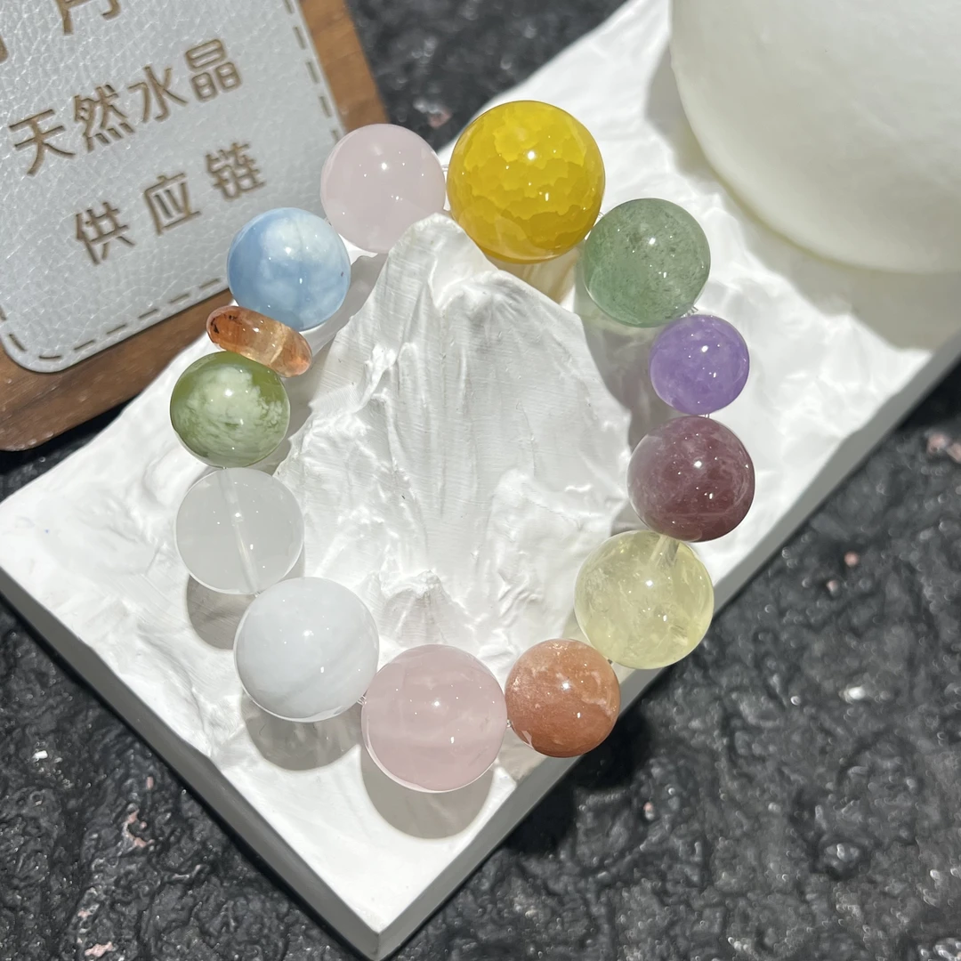 【月月家】CX028【svip私人定制版】天然水晶多宝手串 多样性发其一