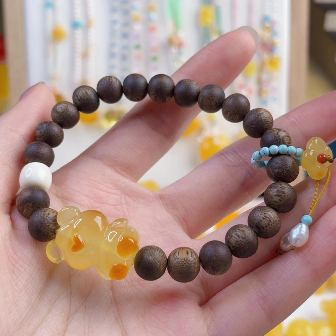 蜜蜡未镶嵌裸石蜜蜡手串