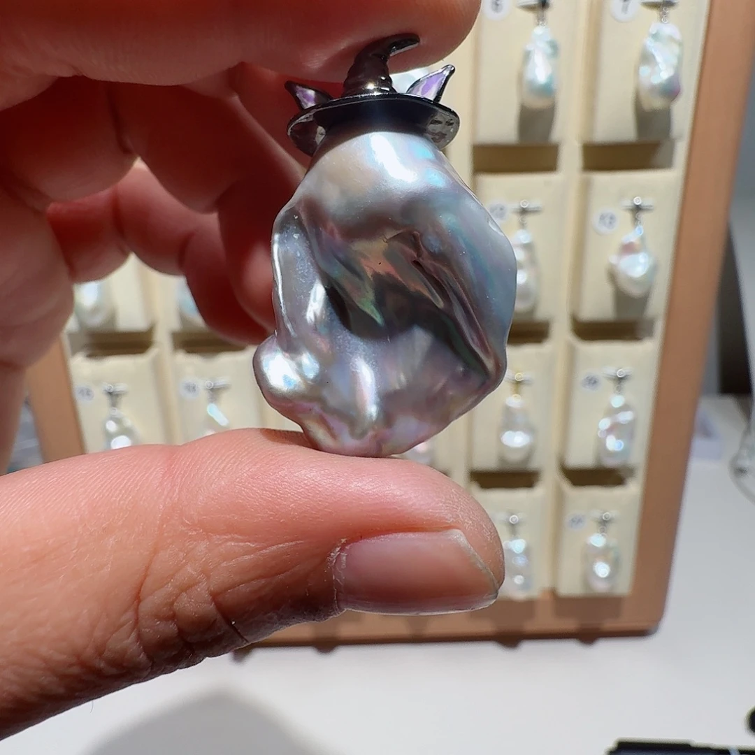 颈饰合金淡水珍珠