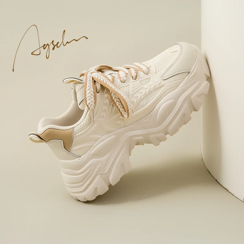 奥古狮登老爹鞋女款2025新款春夏厚底增高运动鞋女鞋百搭休闲鞋子
