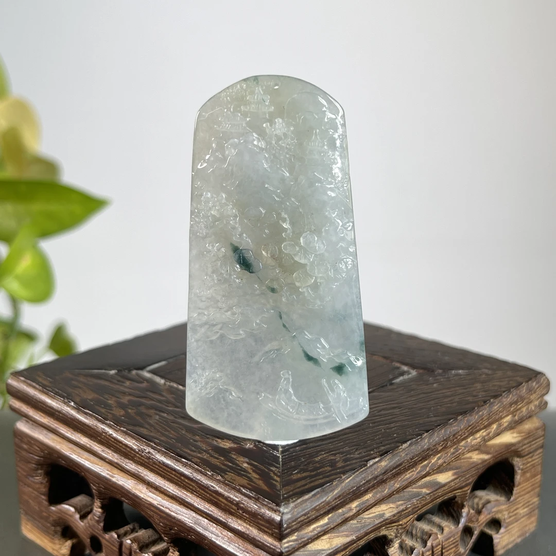 JTB17-38 天然翡翠缅甸A货 山水牌