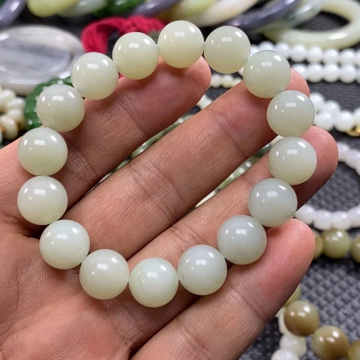 和田玉未镶嵌手链