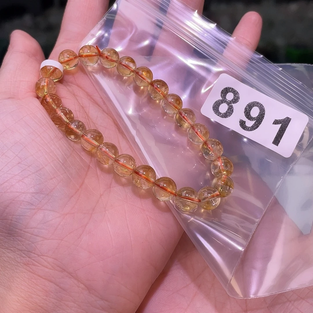 未镶嵌手链水晶891黄水晶