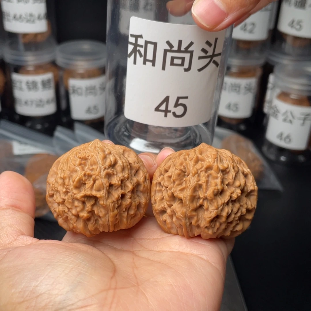 生***驴把件文玩核桃45和尚头