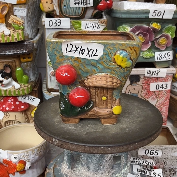 粗陶材质多肉花盆