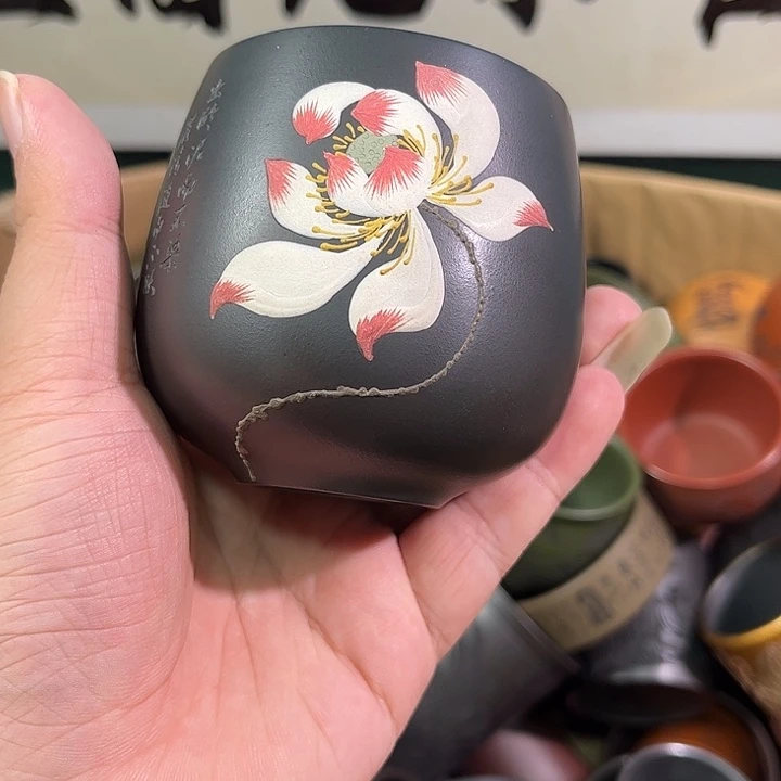 茶杯紫砂全手工紫砂主人杯