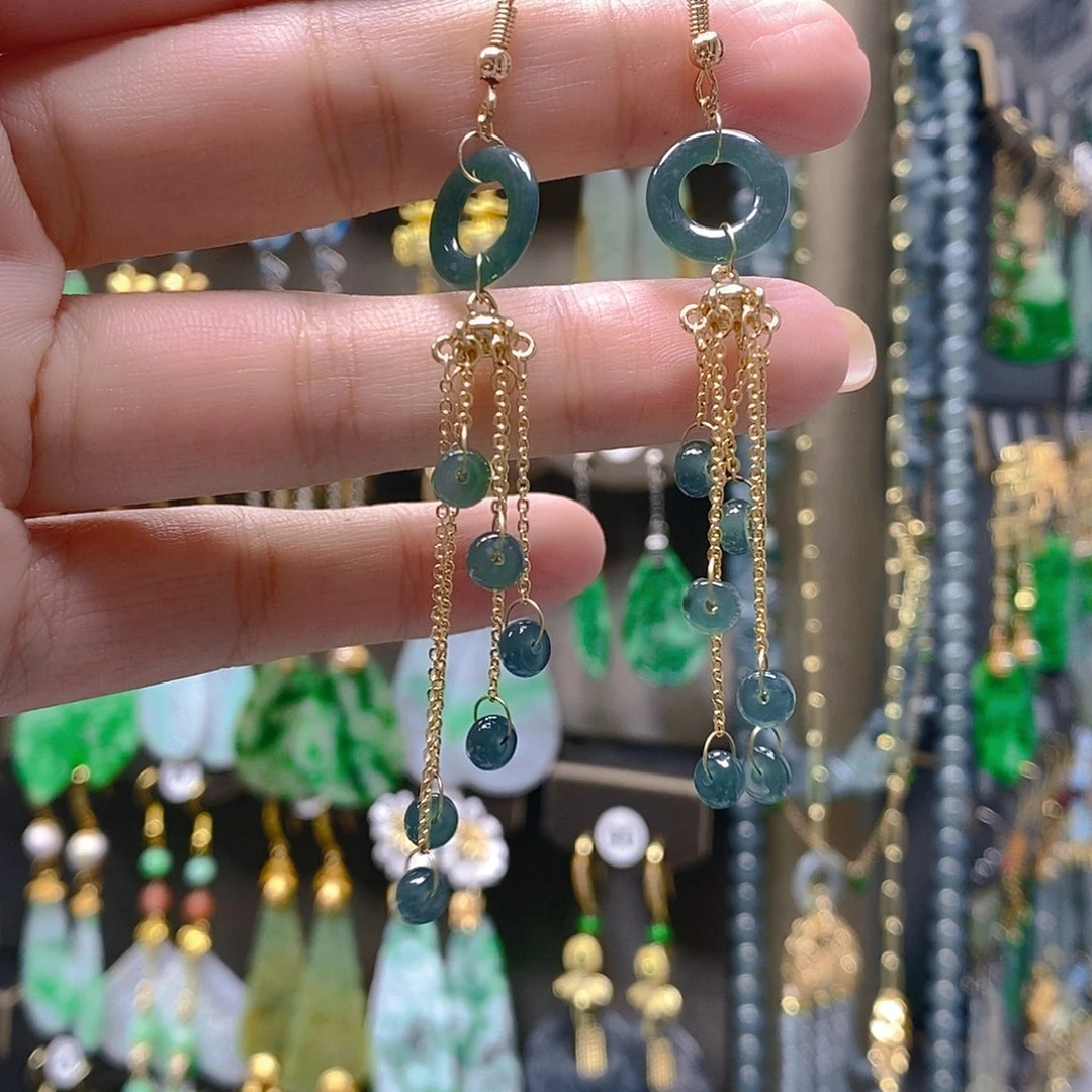 未镶嵌翡翠耳饰翡翠