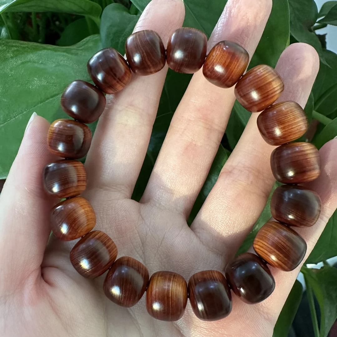 太行崖柏 11-12黑油骨料老型单圈手串味道浓郁