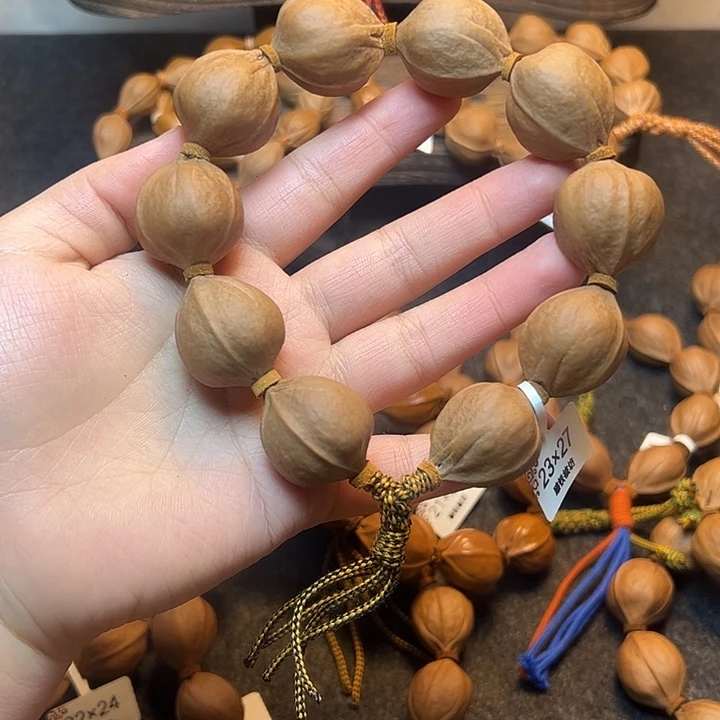 @***明手串/手链橄榄核23.27梅林铁核