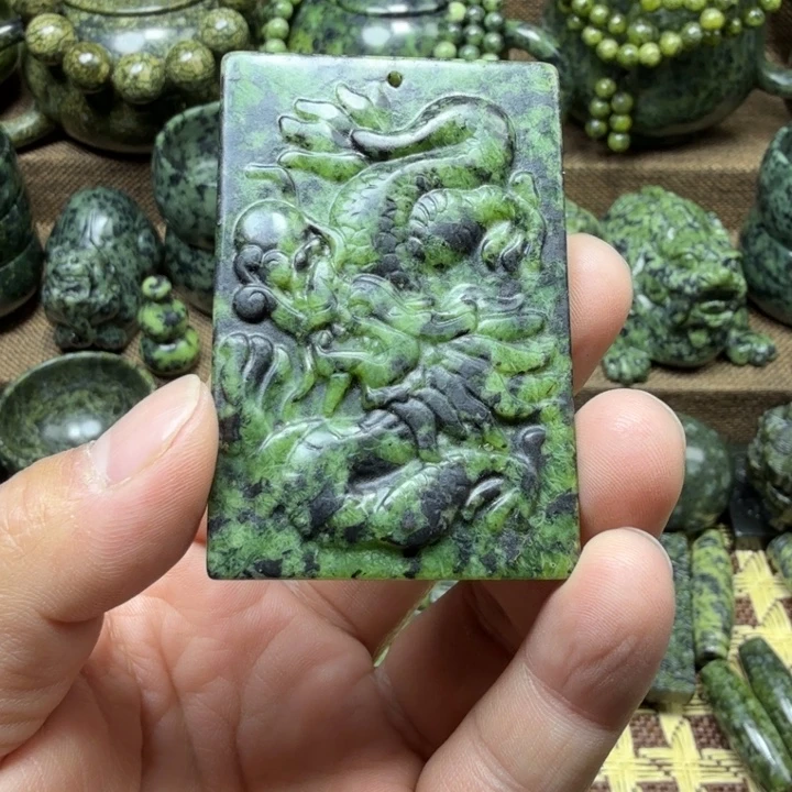 蛇纹石玉未镶嵌药王石能量养生产品