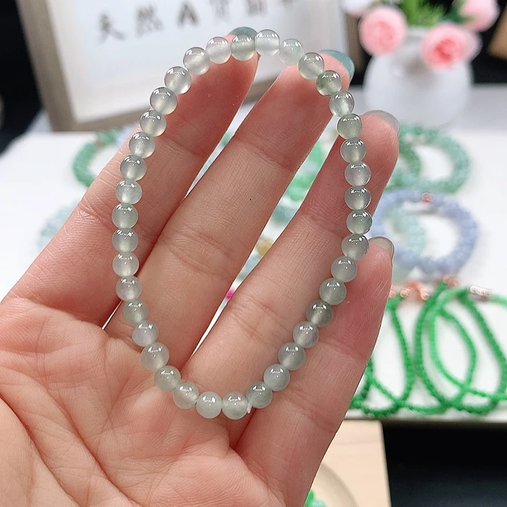 未镶嵌手链翡翠手链5mm