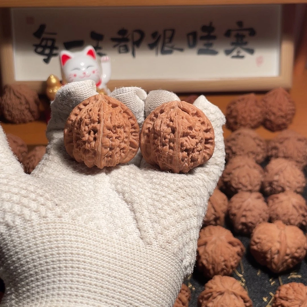 吊坠文玩核桃三角白