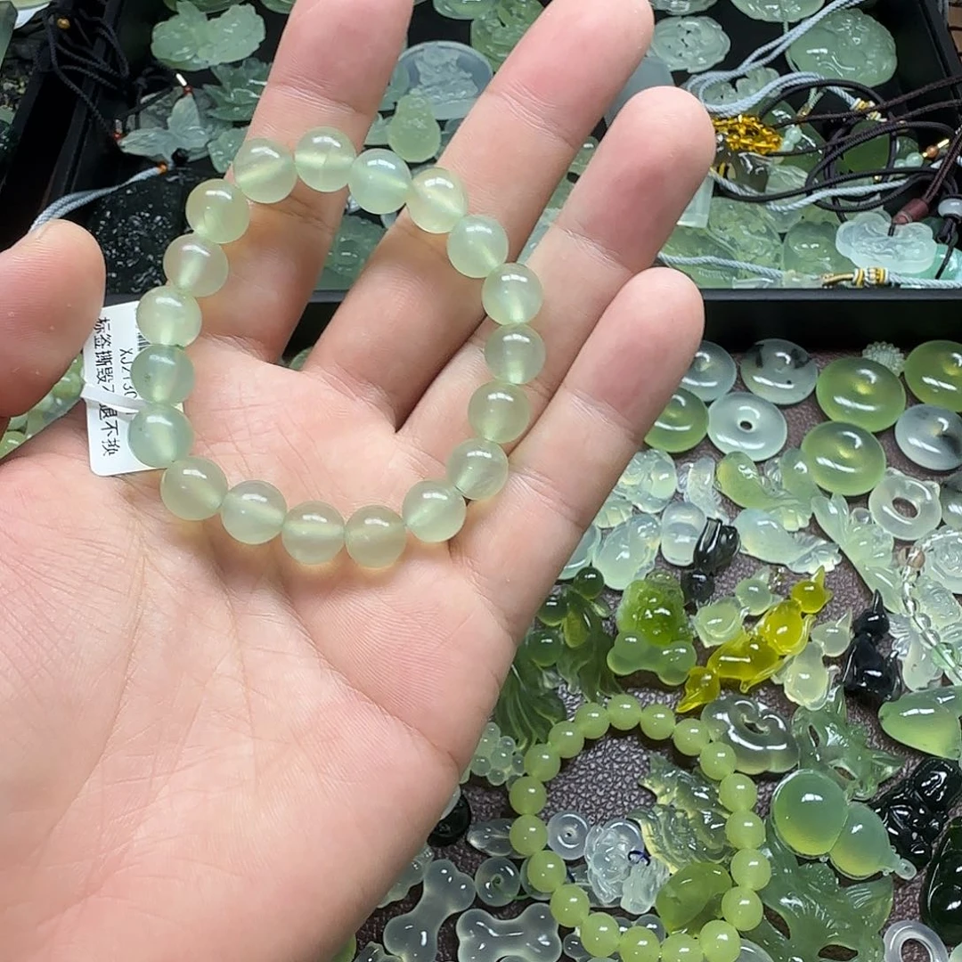 *****蛇纹石玉合金颈饰