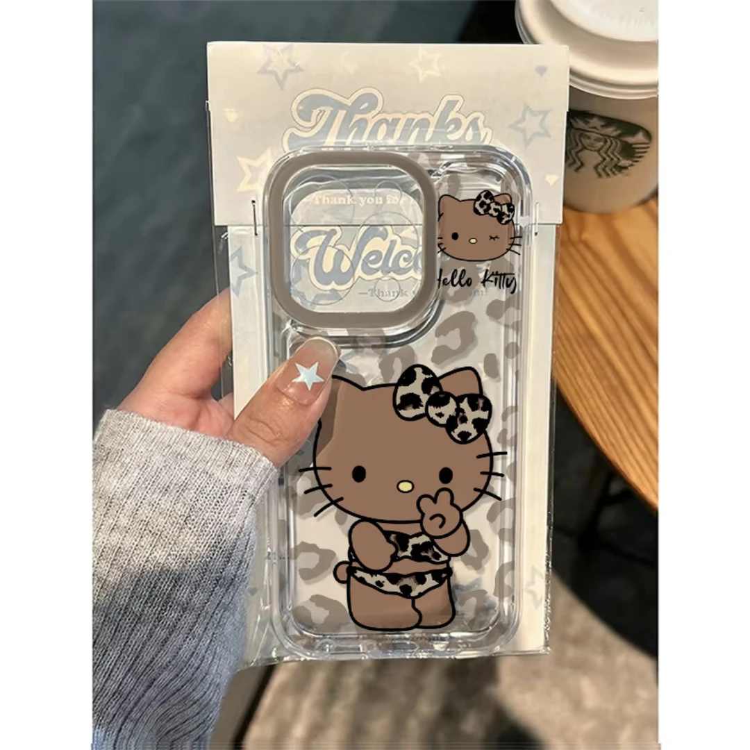 奥菲顿豹纹黑皮比耶kt适用iPhone16苹果手机壳oppo华为小米vivo套