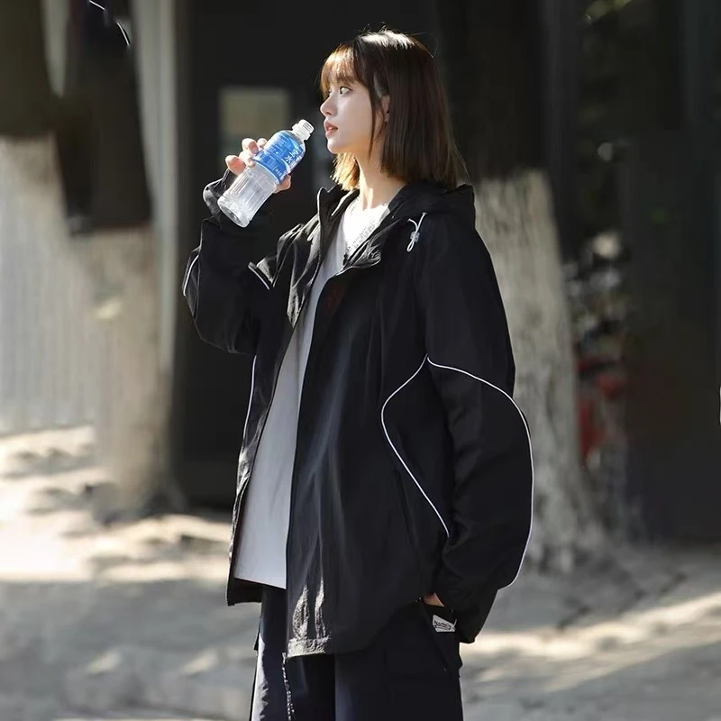 【苹果现货】XQ2415夏季新款显瘦百搭拼接防嗮外套