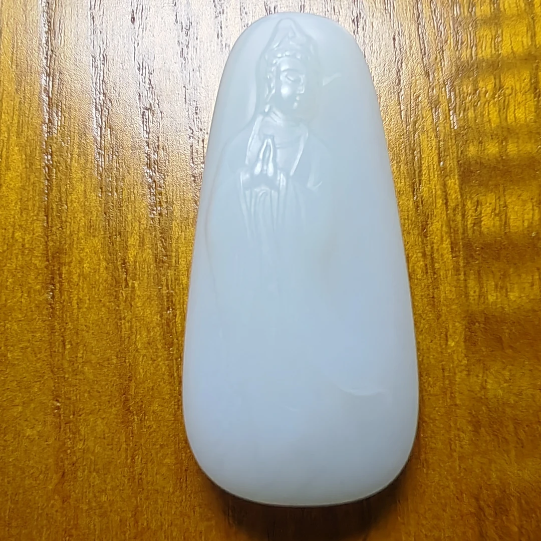 新疆和田白玉观音