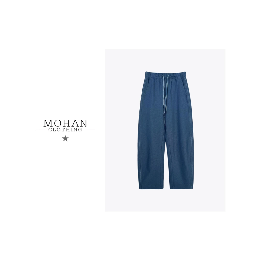 CLOTHING/墨含高奢时尚潮流修身舒适百搭天丝休闲牛仔裤PHT00375