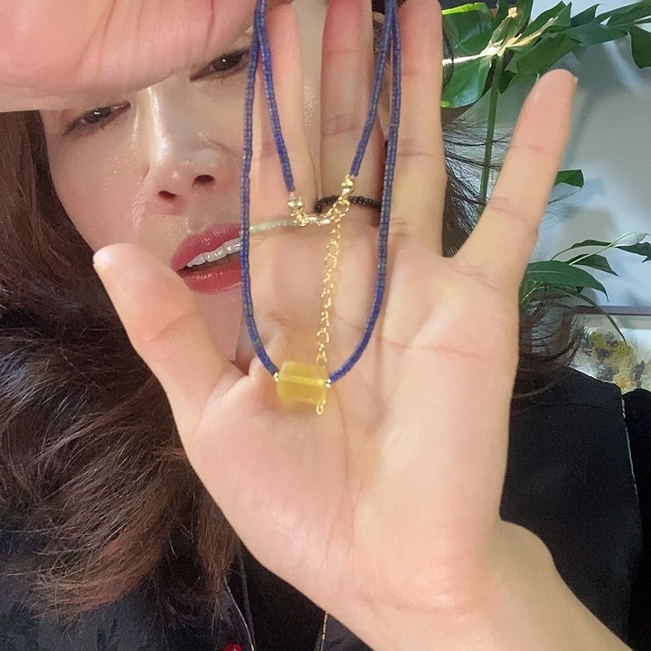 铁合金石英石手链项链手链
