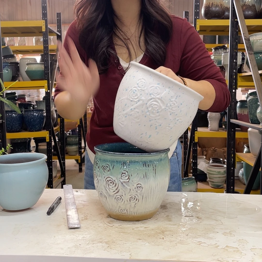 宜兴紫砂花盆20.20