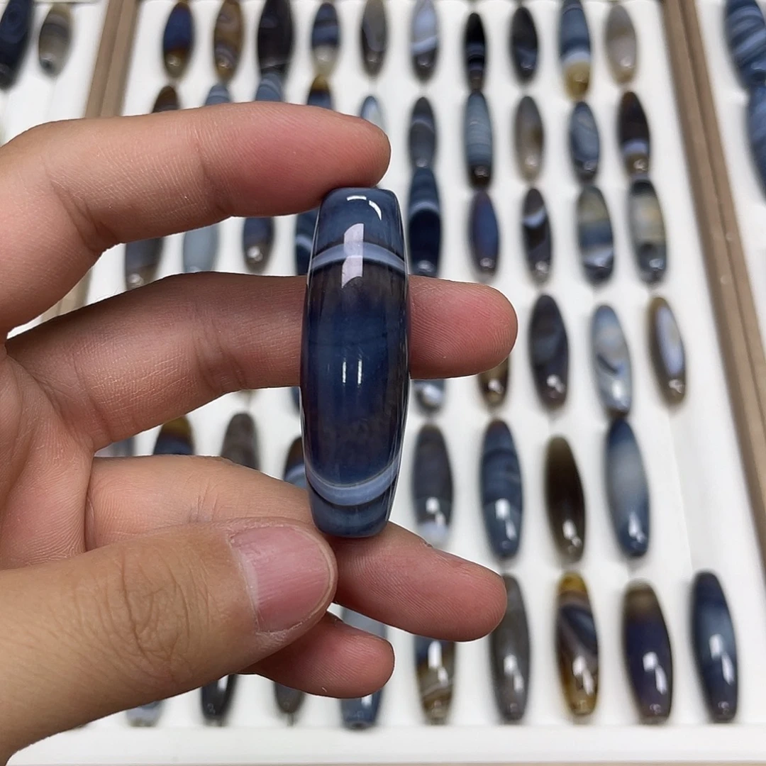 年***糕玛瑙/玉髓合金颈饰