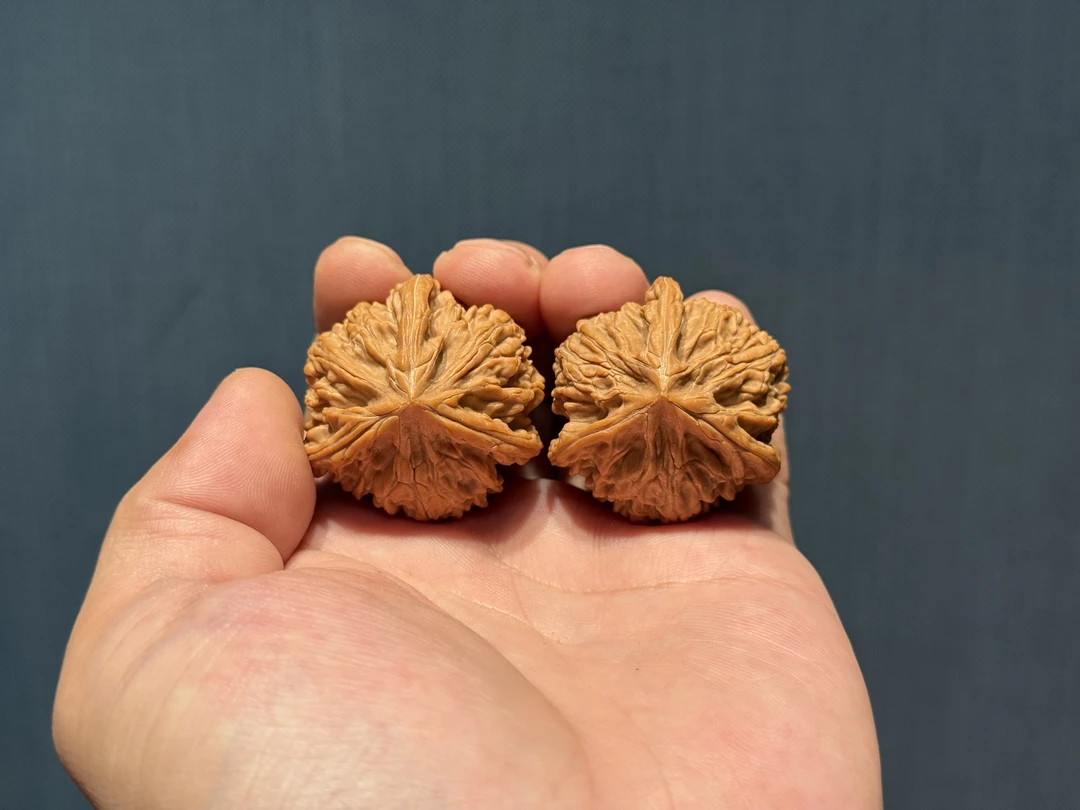 916-核桃专场默白出品【HY精品-御龙粗筋三棱】 精品核桃一对